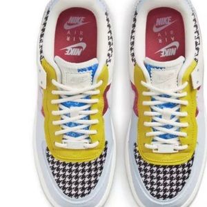Nike Air Force 1 Shadow "Sail/Hydrogen Blue/Bright Citron" Women's Shoe Size 9